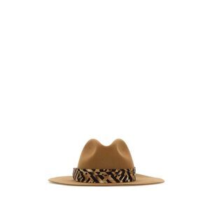 Fendi Women Camel Felt Hat